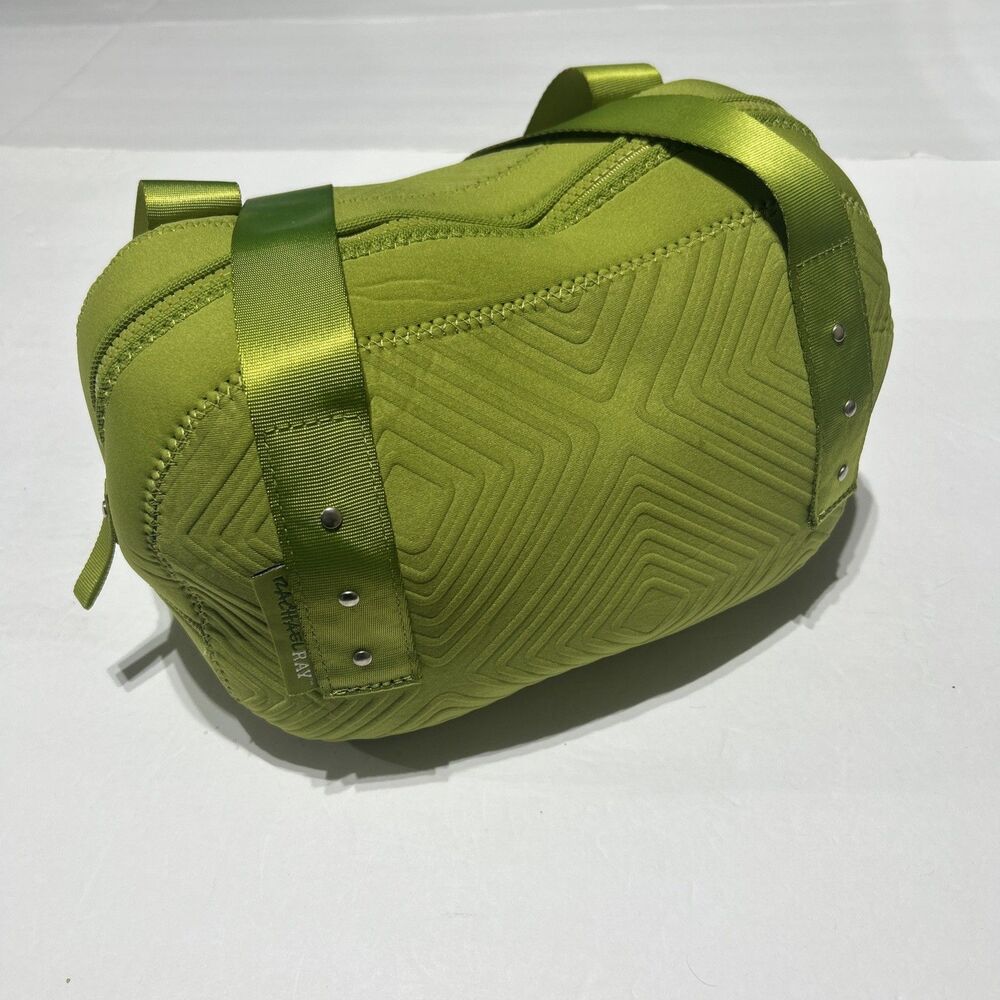 Rachael Ray Green Quilted Insulated Lunch Tote Bag 73-66521-06-90 Vintage Look